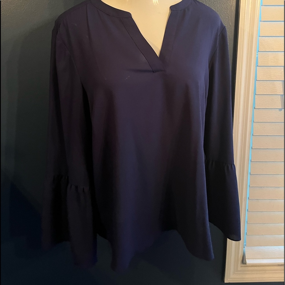 🧡JCrew Navy Bell Sleeve Blouse🧡